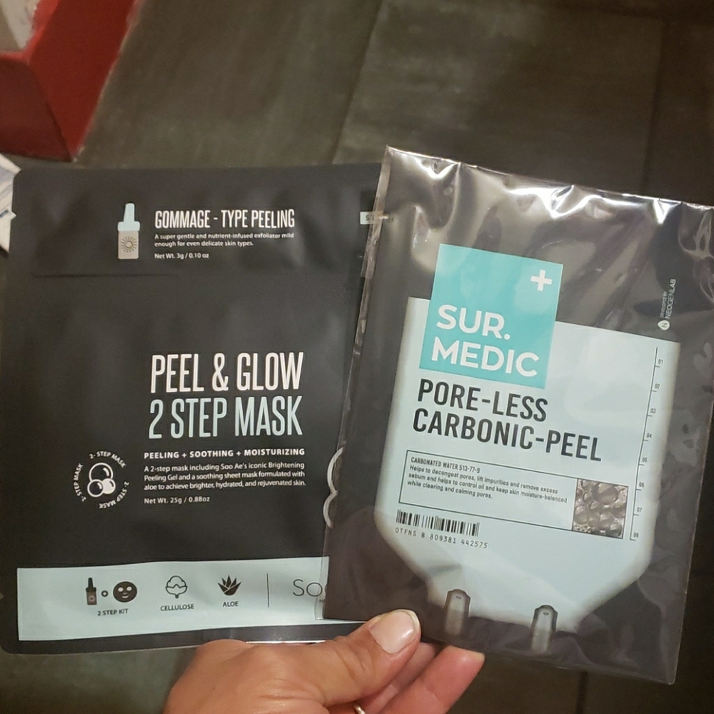 2 step facial masks & peels includes 2 packs!